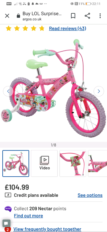 lol bike argos