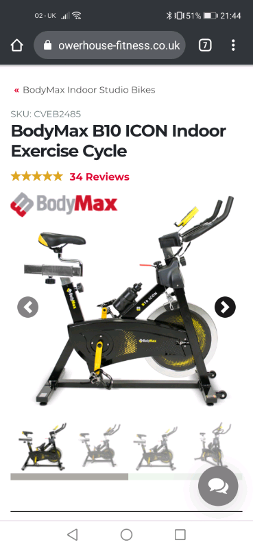 Bodymax B10 Icon Indoor Exercise Cycle 2024 myteluguroots