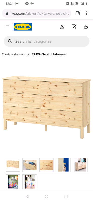 Ikea Tarva Chest Of Drawers In Epsom Surrey Gumtree