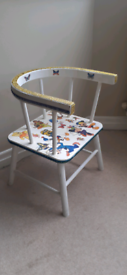 Vintage Childs Horseshoe Chair Nursery Teddy Bear Furniture Kids Room