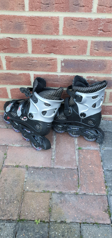 Black Grey Inline Skates Roller Blades No Fear Uk Size 5 In Twickenham London Gumtree