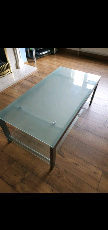 Silver Glass Coffee Table | in Bradford, West Yorkshire | Gumtree