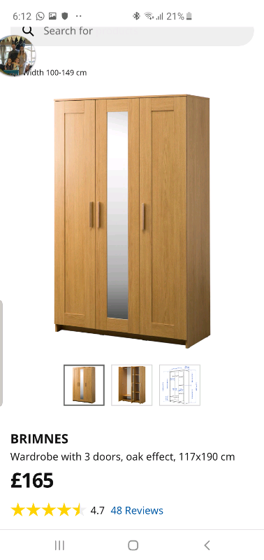 Brimnes Ikea Wardrobe In Chadderton Manchester Gumtree