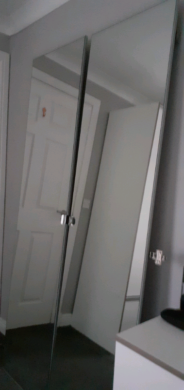 Ikea 2 Ikea Mirrored Wardrobe Doors In Livingston West