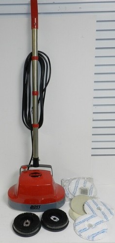 Gloss Boss Floor Scrubber Polisher with Pads and Brushes See Description