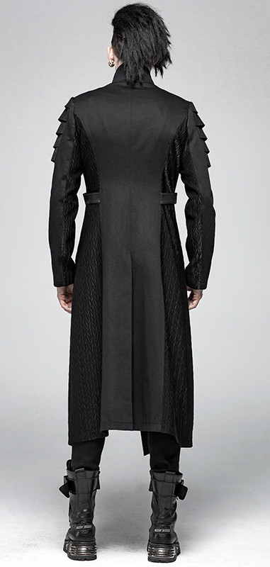 PUNK RAVE LANG MANTEL GOTHIC PUNK DANDY MILITÄR WARRIOR RÜSTUNG RIEMEN PUNKRAVE HERREN