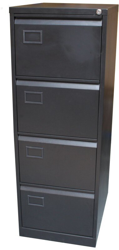 Realspace Pro 4 Drawer Filing Cabinet Lockable Black H131 2 X W47 X D62 2cm Office Brand New Dented In Leicester Leicestershire Gumtree