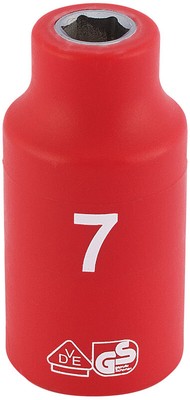 Draper Expert 3/8'' Sq. Dr. Fully Insulated VDE Socket (7mm) 31500