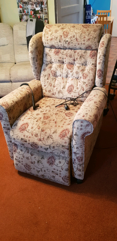 Floral design rise and recliner chair | in Sturminster ...