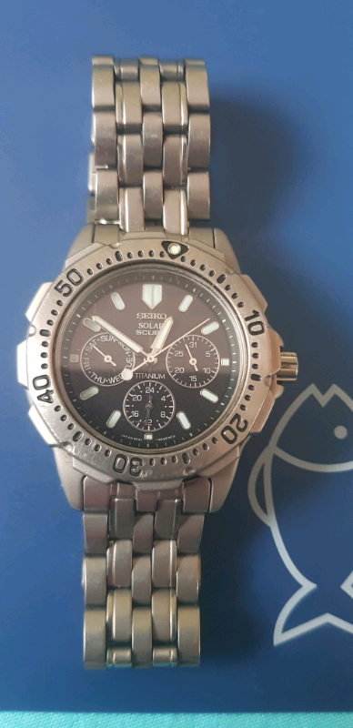 Seiko Solar Scuba Titanium 200m | in Sleaford, Lincolnshire | Gumtree