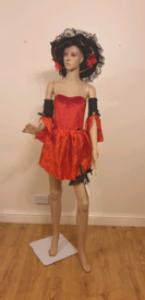 Red Pirate Caribbean Womens costume Swashbuckler Ladies 