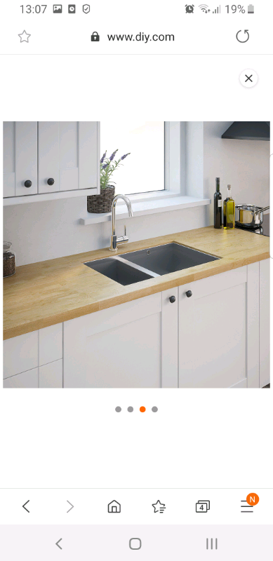 Cooke And Lewis Cajal 1 5 Bowl Brushed Stainless Steel Sink In Canton Cardiff Gumtree