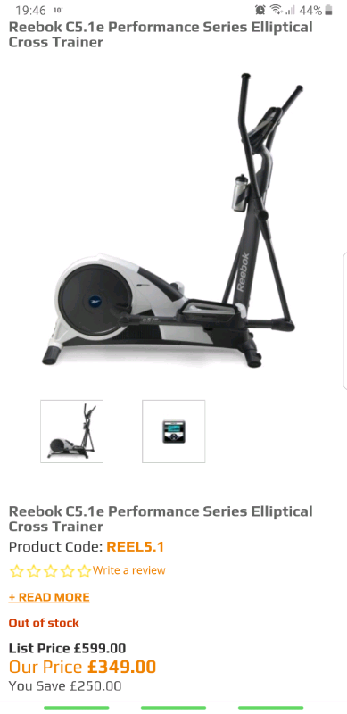 لاب نشر reebok c5 1e elliptical trainer -