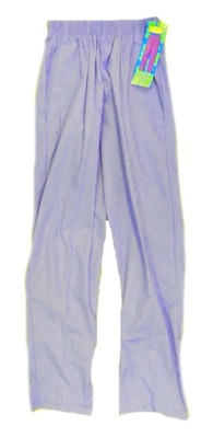 Ceil Blue Scrub Pants M Top Line TL201 Uniforms Elastic Waist Side Pockets New