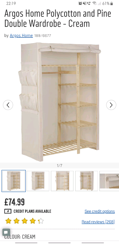Argos Double Wardrobe In St George Bristol Gumtree