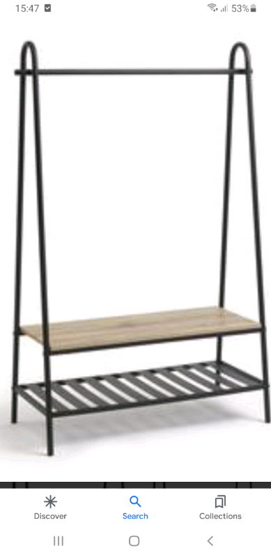 habitat wooden clothes rail