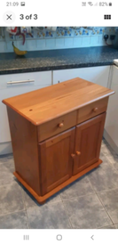 Pine cupboard with drawers 