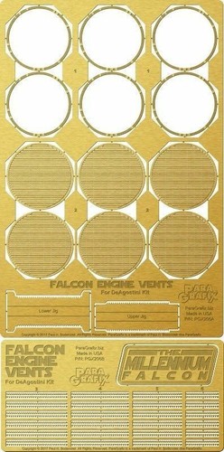 Paragrafix 206 1/43 DeAgostini Millennium Falcon Engine Vents Photo-Etch Set