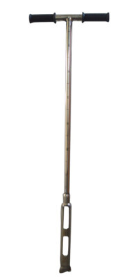 TECHTONGDA  Soil Probe Sampler with Foot Peg Probing 42mm Dia. Stainless Steel
