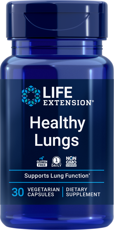 Life Extension Healthy Lungs 30 капсул Босвеллия/Андрографис/Шафран 100 мг NonGmo