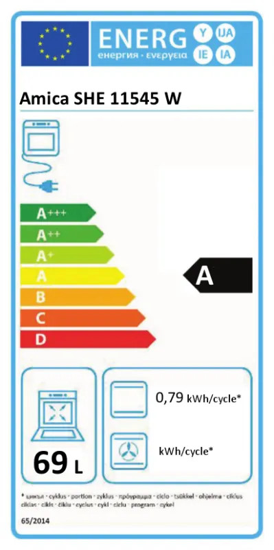 EEK:A Energieeffizienzklasse A von A+++ bis D