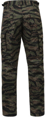 Tiger Stripe Camouflage Military BDU Cargo Bottoms Fatigue Trouser Camo Pants