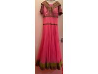 indian pakistani prom wedding evening party dress size medium maxi dress