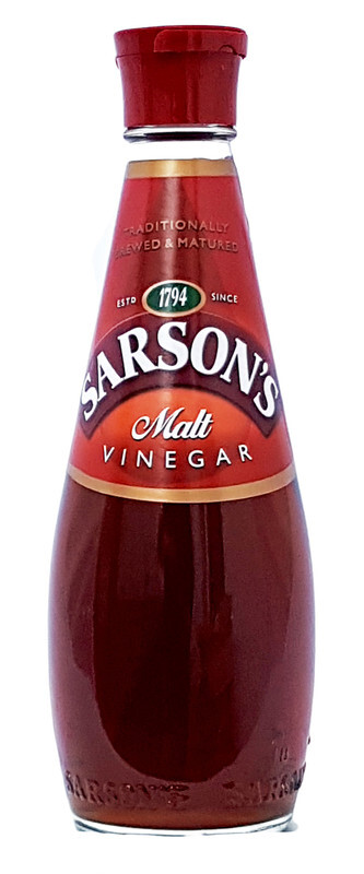 Sarsons Malt Vinegar, Malzessig, 2x 250ml Doppelpack Essig Malz Kochen