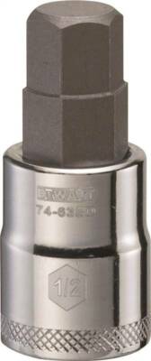 NEW Dewalt DWMT74635OSP 3/8 Drive 1/2'' TIP HEX BIT SOCKET  CHROME 