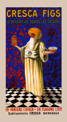 Fresh Figs Fruits Cresca Dessert France Cappiello Vintage Poster Repro FREE S/H