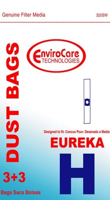 Eureka Type H Canister Vacuum Cleaner Bags + Filters 52323A