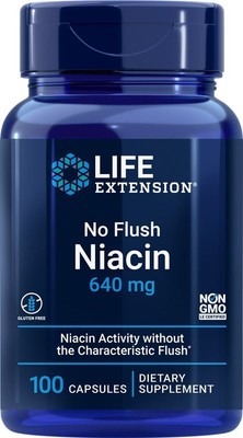 Life Extension No Flush Ниацин 800 мг 100 капсул