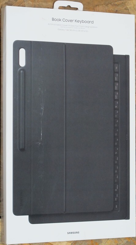 original Samsung Galaxy Tab S8 Ultra Book Cover Keyboard, Black