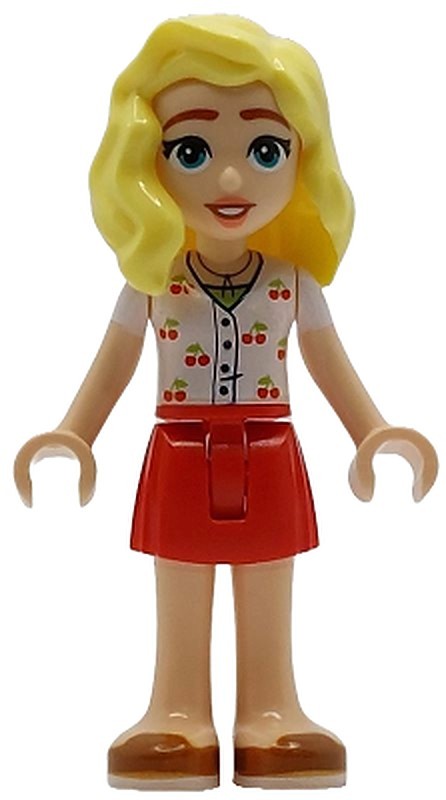 Friends Matilde - White Top with Cherries, Red Skirt…