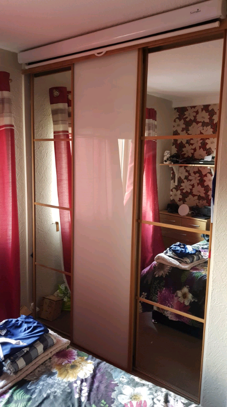 Spacepro Sliding Wardrobe Doors Oak Frame Plus Track 50 In Stenhousemuir Falkirk Gumtree