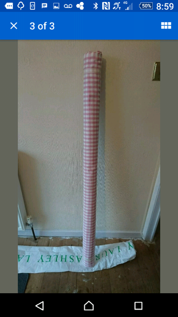 Laura Ashley Pink Gingham Material For Curtains And Bedding In