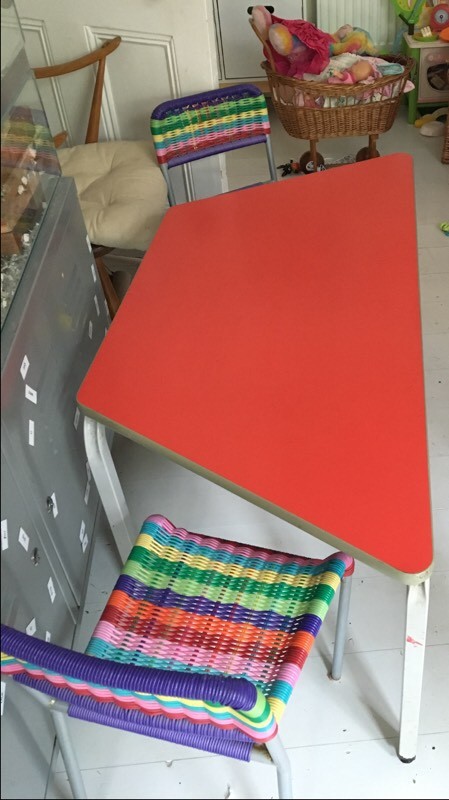 Kids Table And Two Rainbow Chairs Free In Brighton East