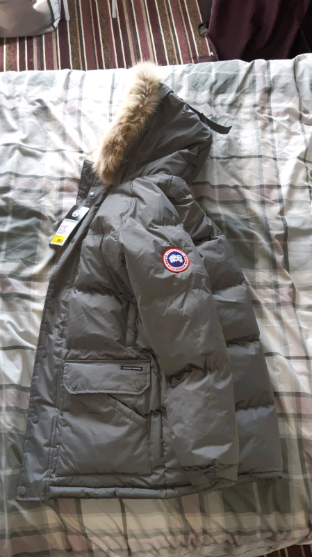 Mens Canada Goose Grey Coat With Fur Hood | in Leigh, Manchester | Gumtree