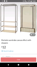 Canvas Wardrobe For Sale Beds Bedroom Furniture Gumtree