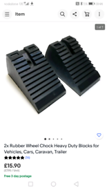 Rubber wheel chocks