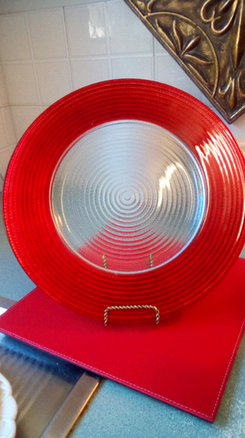 Large Red Decorative Plate Decorative Accessories Gumtree