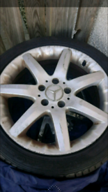 image for Mercedes wheel and tyre 