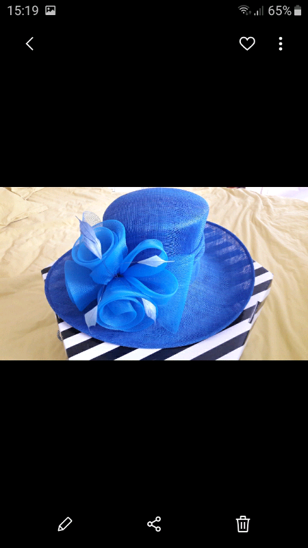 Beautiful Cornflower Blue Mother of Bride Groom hat | in East Kilbride