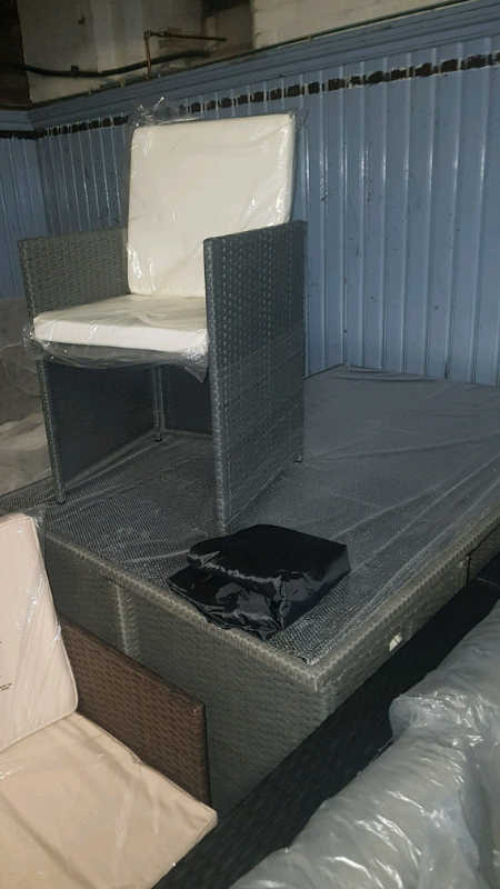 A new grey 11 piece garden rattan furniture set. | in Stoke-on-Trent