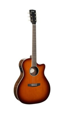 Cort Exotic Series GA Walnut Acoustic Electric Guitar Sunburst Finish