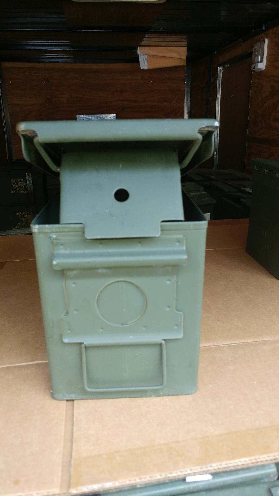 50 CALIBER US MILITARY ISSUE (M2A1)  AMMO CAN BOX (empty).