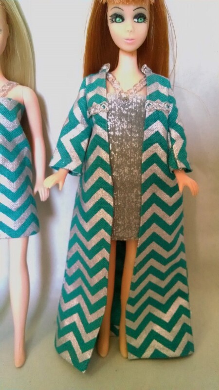 Custom Topper DAWN doll Zig Zag Fashion set TEAL by M.C.