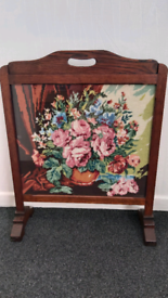 Vintage Tapestry Fire Screen