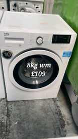 Beko 8kg washing machine free delivery in Nottingham 