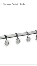 Duschvorhangstangen Argos Telescopic Shower Curtain Rail With